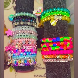 Colorful Kids Beaded Bracelet Set